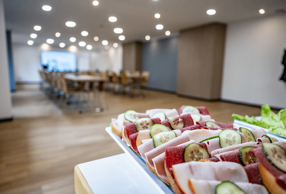 Buffet im Seminarraum